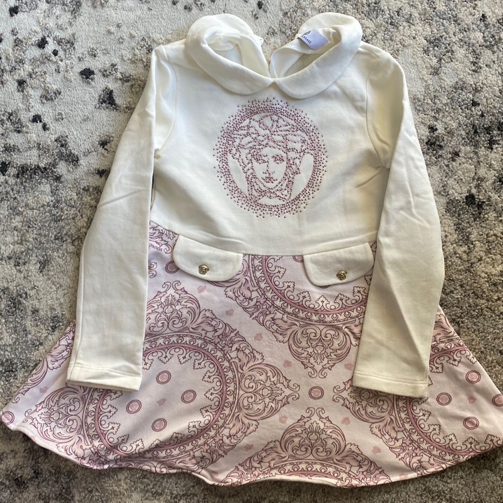 Versace girls long sleeve dress